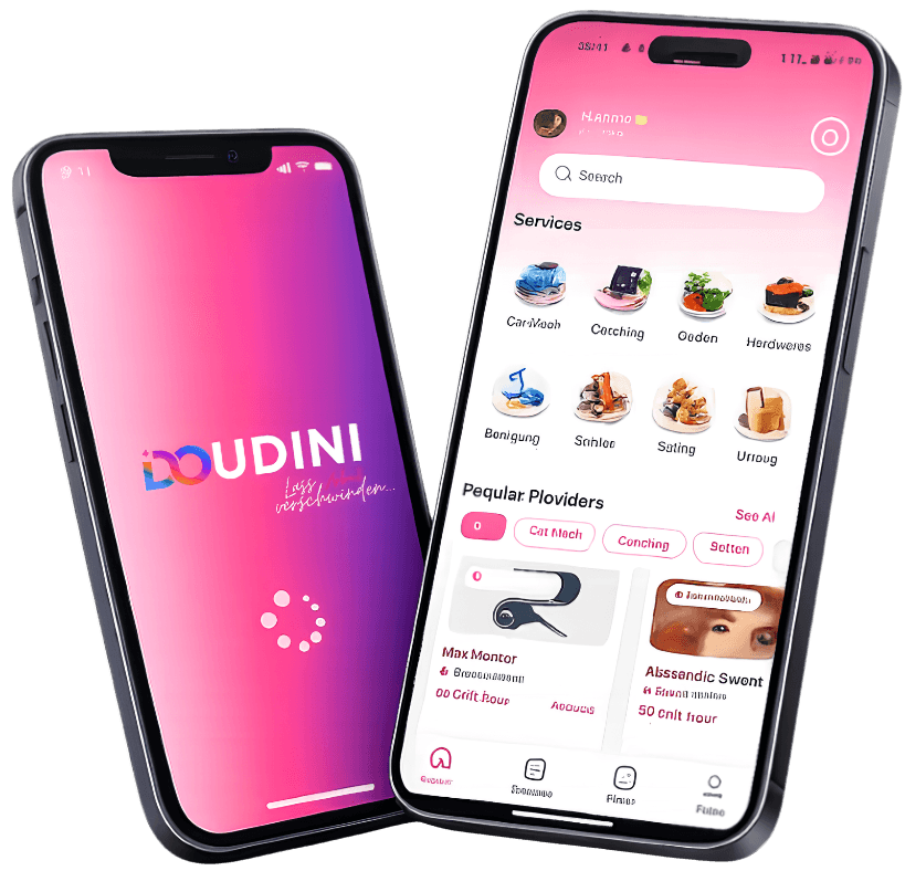 Doudini app on mobile